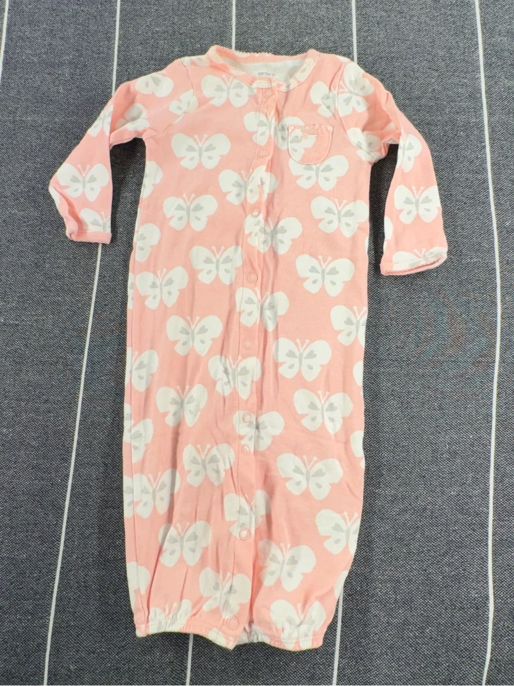 Carter's Pink and White Butterfly Sleep Sack